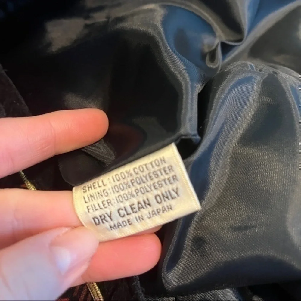 Vintage Saxton Hall velvet embroidered coat